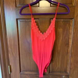 Red Free People body suit